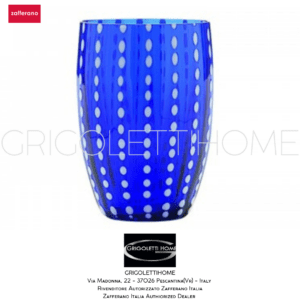 bicchiere Blu perle zafferano