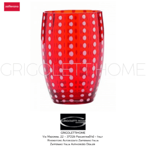 bicchiere rosso perle zafferano