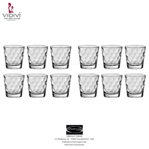 Honey - Vidivi – Set 12 bicchieri Acqua cl 37 vetro trasparente