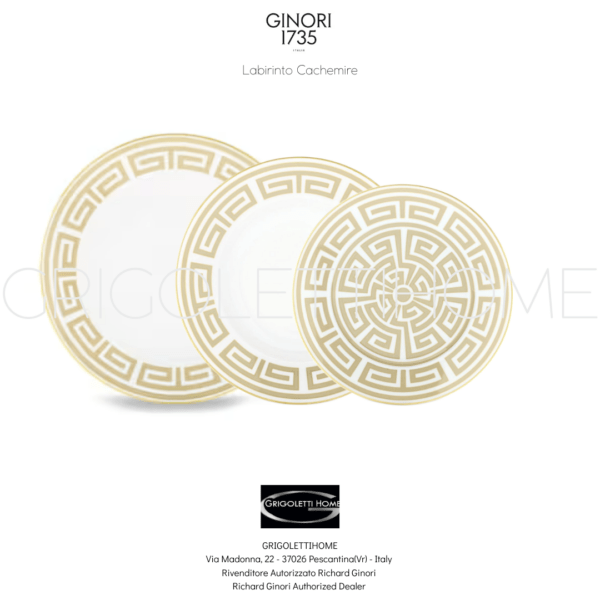3-Piece "Labirinto Cachemire" Place Setting by Richard GinoriGinori1735 GrigolettiHome