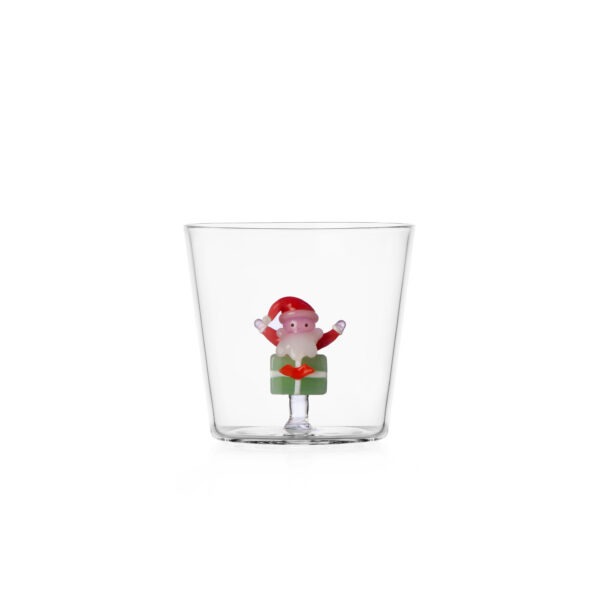 0935209661 CHRISTMAS TALES tumbler Santa on green gift 0935209661 CHRISTMAS TALES tumbler Santa on green gift