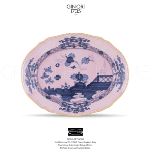 GINORI 1735 ORIENTE ITALIANO ovale grande azalea (19)