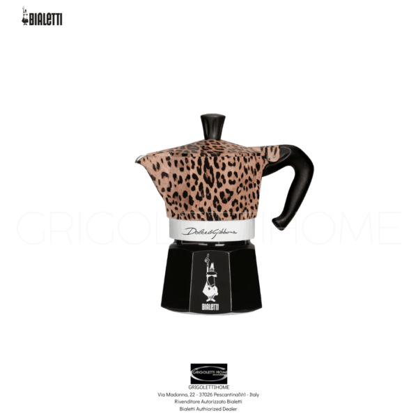 Moka Express 3 Tazze Leopardo D&G-GrigolettiHome Moka Express 3 Tazze Leopardo D&G GrigolettiHome