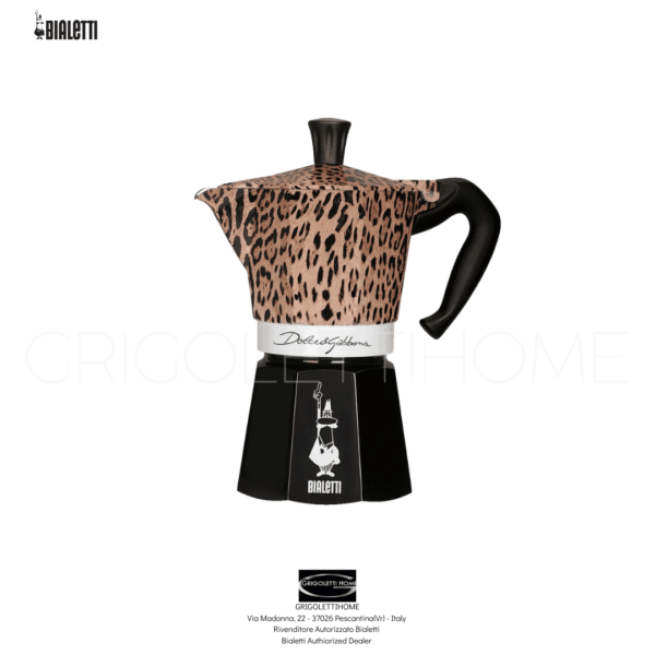 Moka Express 6 Tazze Leopardo D&G-GrigolettiHome Moka Express 6 Tazze Leopardo D&G GrigolettiHome