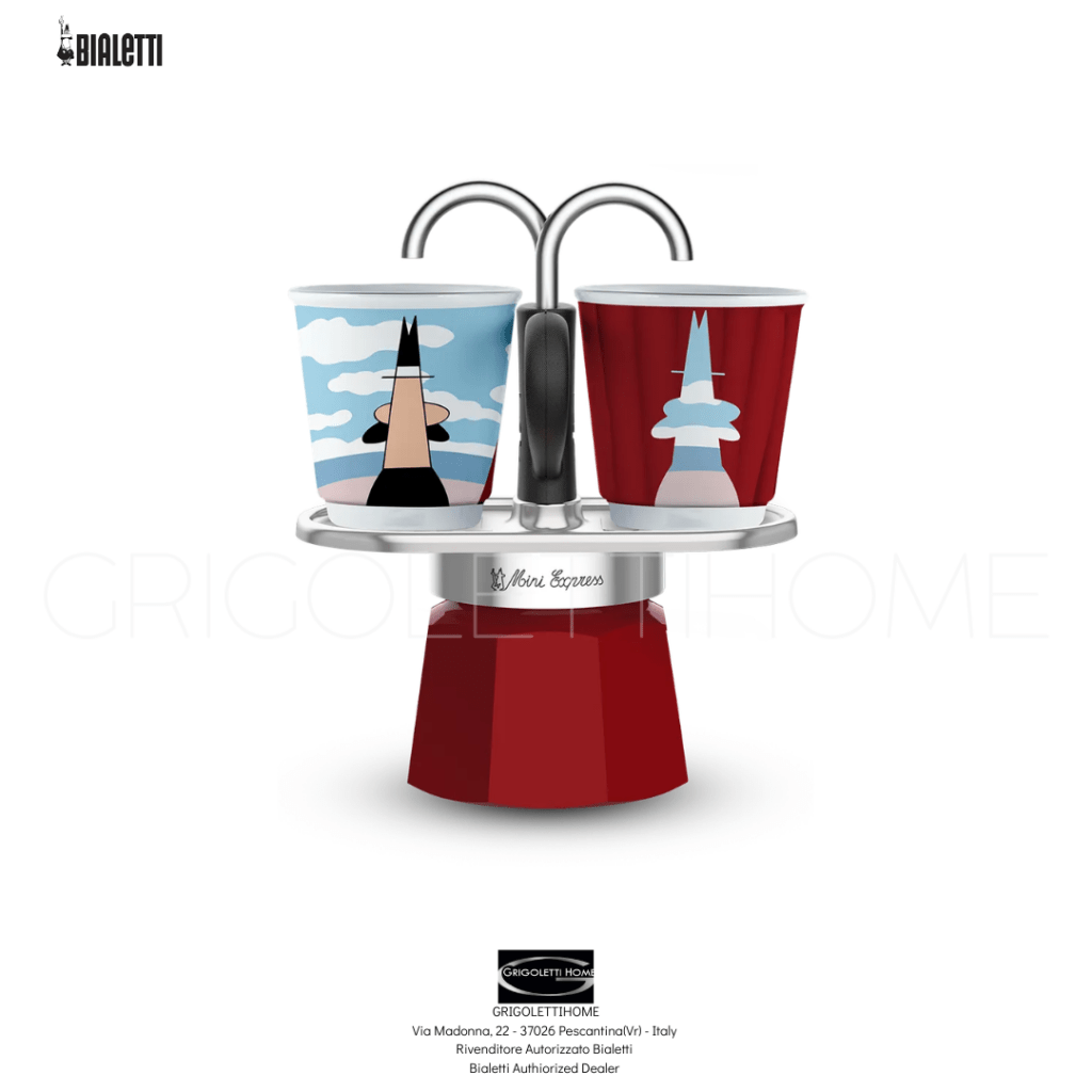 Moka Express Magritte 2 tazze Bialetti GrigolettiHome