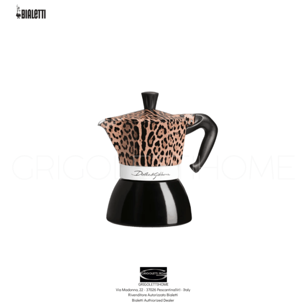 Moka Induction 4 tazze - Bialetti Dolce&Gabbana Leopardo-GrigolettiHome Moka Induction 4 tazze Bialetti Dolce&Gabbana Leopardo GrigolettiHome