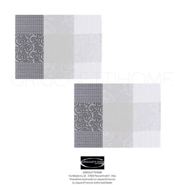 Set 2 Tovagliette Antimacchia Fleurs de Kyoto Le jacquard Francais GrigolettiHome