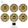 Set 6 Piatti Segnaposto Prestige Gala Versace Rosenthal GrigolettiHome
