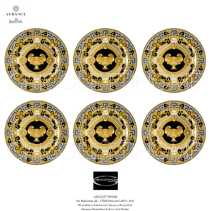 Set 6 Piatti Segnaposto-Prestige-Gala-Versace-Rosenthal-GrigolettiHome Set 6 Piatti Segnaposto Prestige Gala Versace Rosenthal GrigolettiHome
