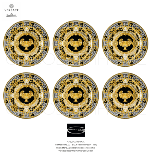 Set 6 Piatti Segnaposto Prestige Gala Versace Rosenthal GrigolettiHome