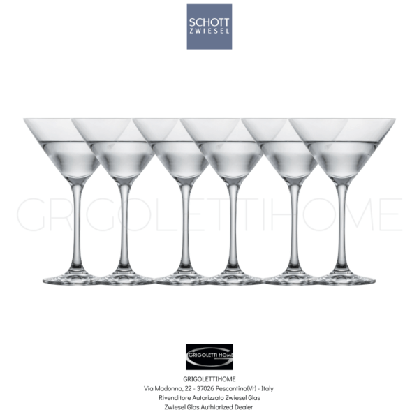 Set of 6 Martini Stemmed Glasses, 166 ml, ScotthZwiesel GrigolettiHome
