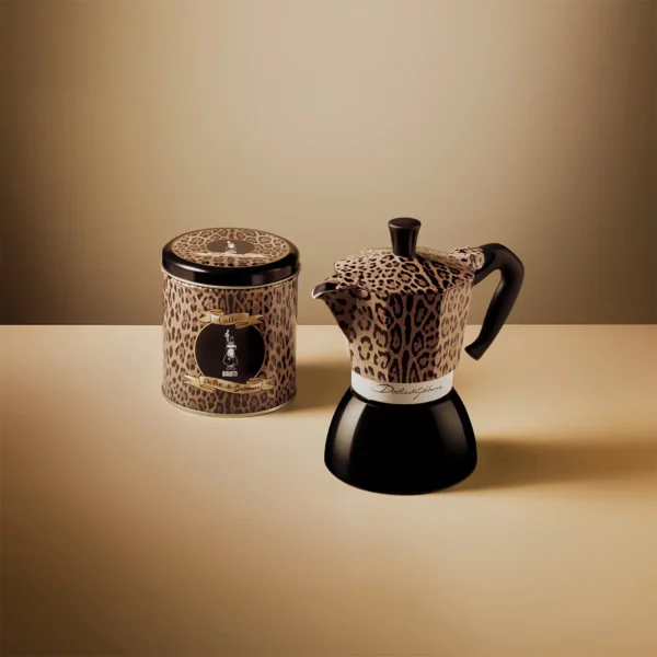 Moka Induction and Tin 1 Bialetti Dolce&Gabbana Leopardo 6-cup Moka Induction