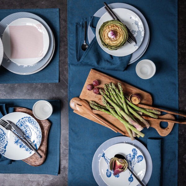 "Mood Blueberry" Plant-Based Coated Placemat Set with