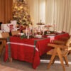 tovaglia 120 x 120 natale rossa_sous-les-etoiles_houx_amb2 tovaglia 120 x 120 natale rossa sous les etoiles houx amb2
