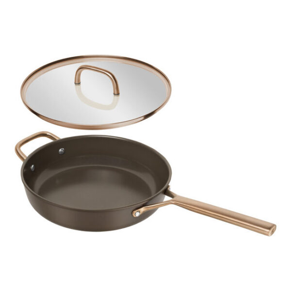Tegame con coperchio in vetro - 28 cm, alluminio, marrone, brown - Zwilling