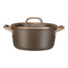 1035084_8 Casseruola con due manici con coperchio in vetro - 24 cm, alluminio, marrone brown - Zwilling
