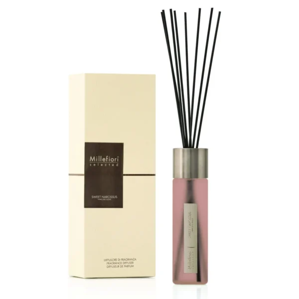 22MDSN_1 Diffusore a bastoncini 350 ml - Sweet Narcissus - Selected - Millefiori Milano