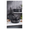 750077330 Padella Antiaderente cm 28 Ceraforce Titanio - Milano nero - Zwilling