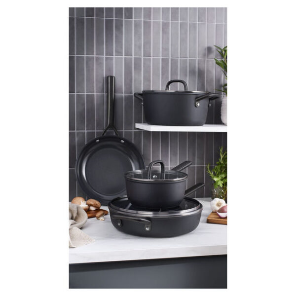 750077330 Padella Antiaderente cm 28 Ceraforce Titanio - Milano nero - Zwilling