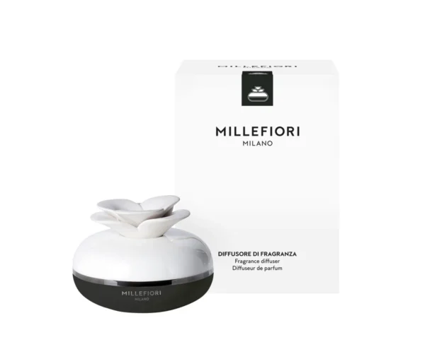 91BFBK_1 Diffusore A Fiore Nero Air Design - Nero - Millefiori Milano