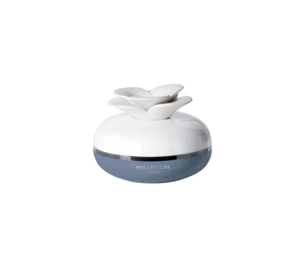91BFLB_0 Diffusore A Fiore Nero Air Design - Azzurro - Millefiori Milano