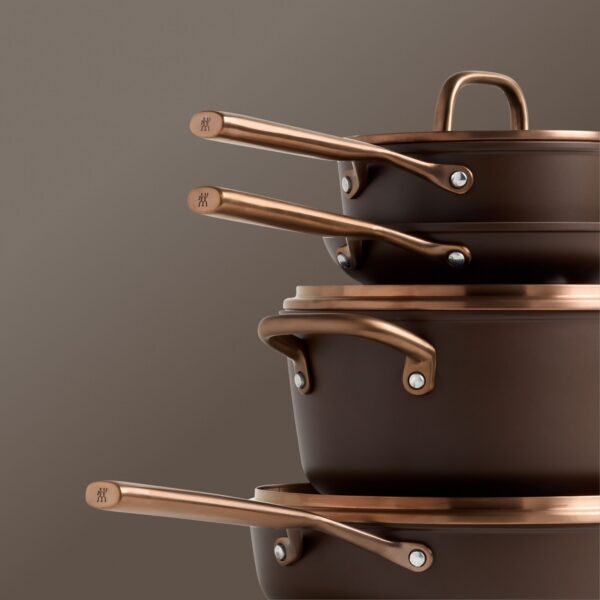 Tegame con coperchio in vetro - 28 cm, alluminio, marrone, brown - Zwilling