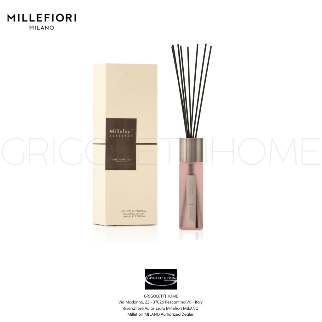 Diffusore a bastoncini 350 ml - Sweet Narcissus - Selected - Millefiori Milano