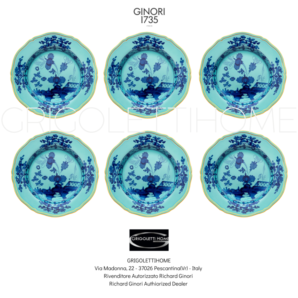 Set 6 Piatti Piani cm 26,5 - Oriente Italiano Iris - Richard Ginori / GINORI1735