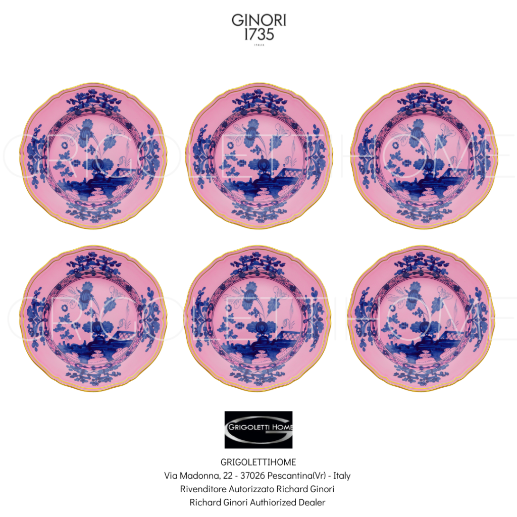 Set 6 Piatti Piani cm 26,5 - Oriente Italiano Azalea - Richard Ginori / GINORI1735