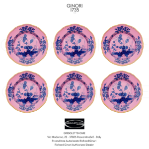 Set 6 Piatti Piani cm 26,5 - Oriente Italiano Azalea - Richard Ginori / GINORI1735