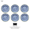 Set 6 Piatti-piani-cm-26,5-Oriente-Italiano-Pervinca-Richard-Ginori-Ginori1735-GrigolettiHome Set 6 Piatti Piani cm 26,5 - Oriente Italiano Pervinca - Richard Ginori / GINORI1735