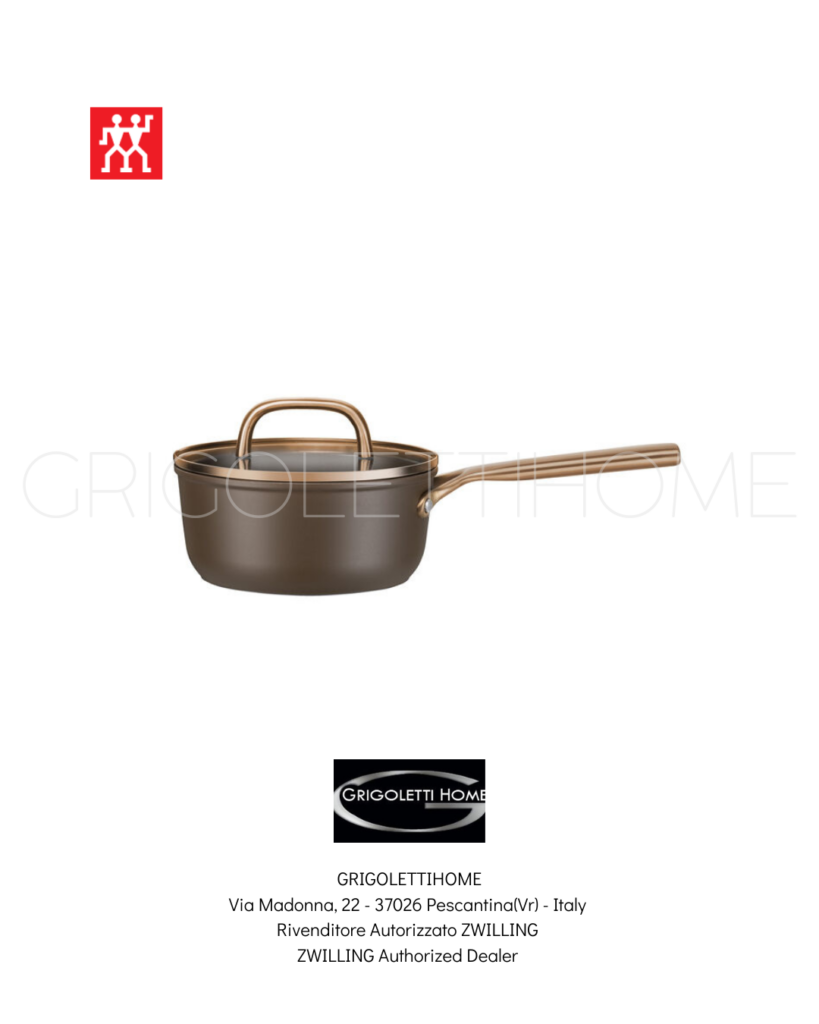 Casseruola con manico con coperchio in vetro - 18 cm, alluminio, marrone brown - Zwilling