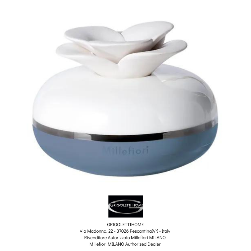 Diffusore A Fiore Nero Air Design - Azzurro - Millefiori Milano