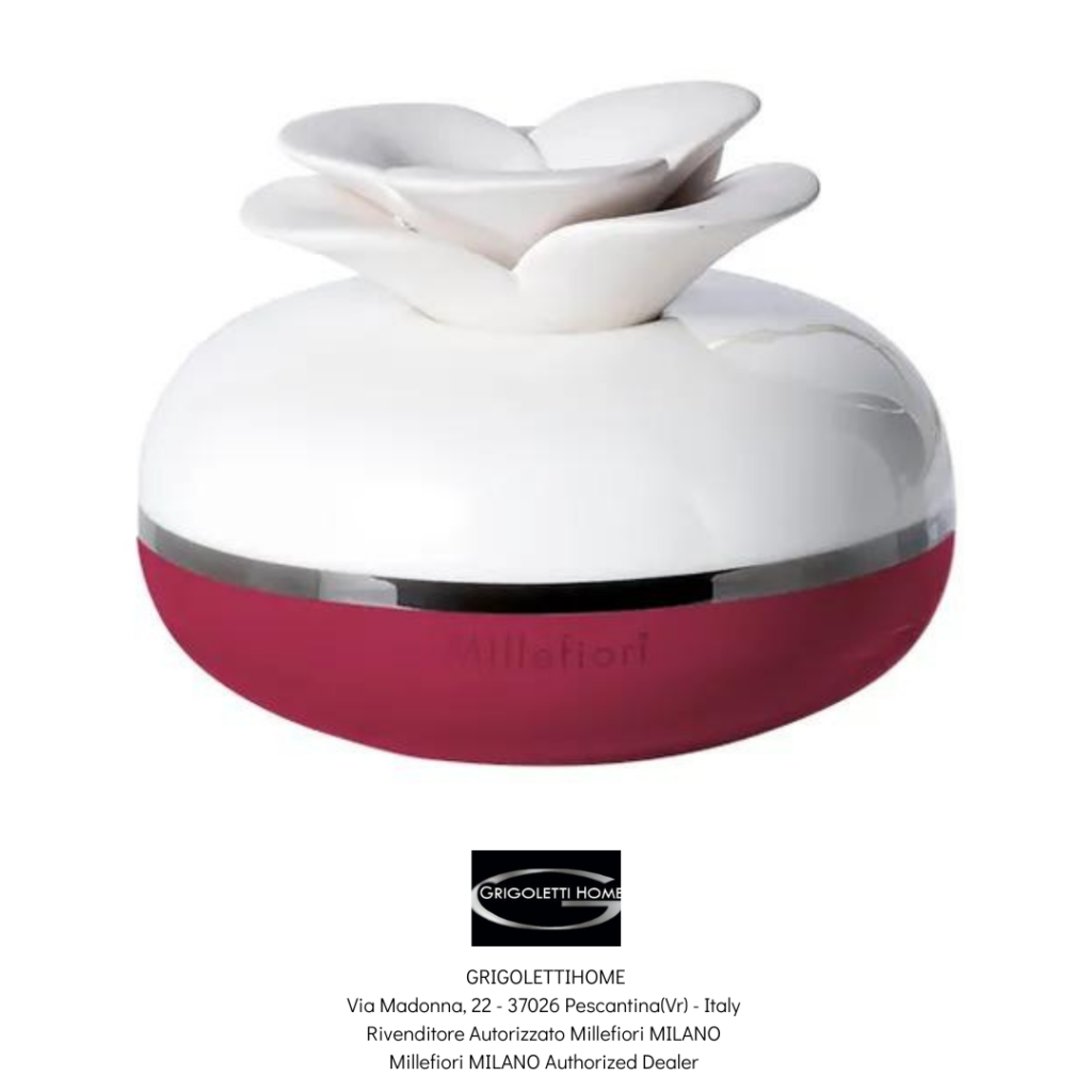 Diffusore A Fiore Nero Air Design - Rosso - Millefiori Milano
