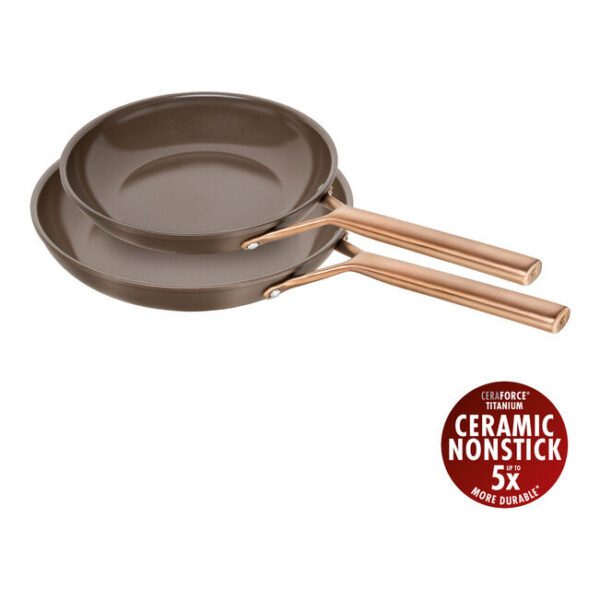 Padella Antiaderente cm 20 Ceraforce Titanio - Milano Brown - Zwilling