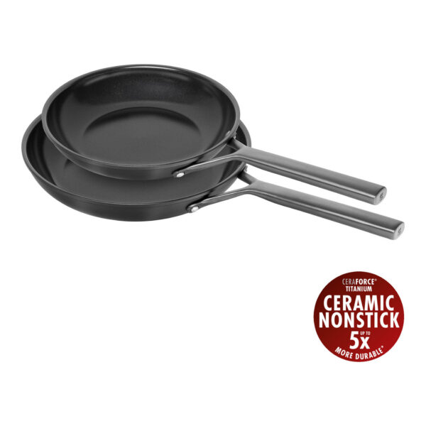 Padella Antiaderente cm 20 Ceraforce Titanio - Milano Nero - Zwilling