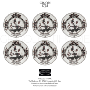 Set 6 Piatti Piani cm 26,5 - Oriente Italiano Albus - Richard Ginori