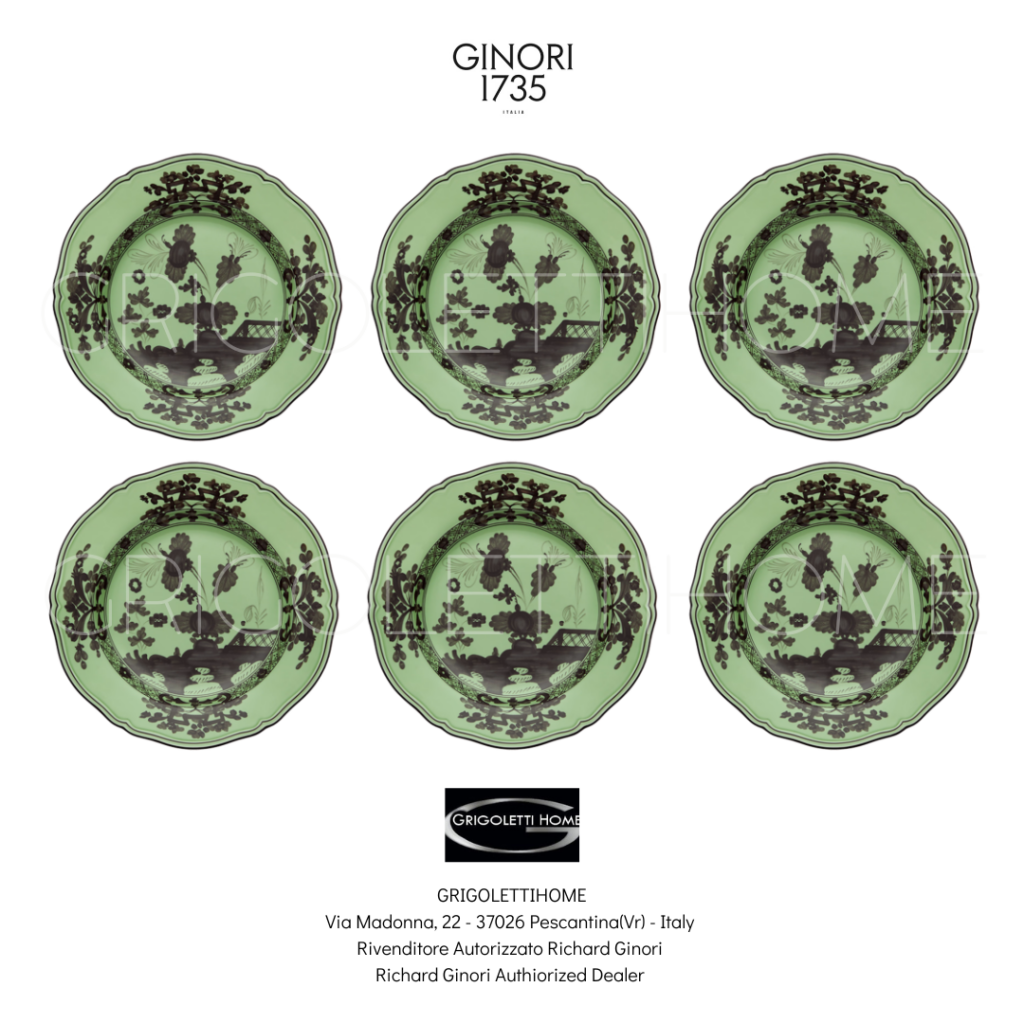 Set 6 Piatti Piani cm 26,5 - Oriente Italiano Bario - Richard Ginori