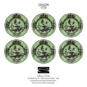 Set 6 Piatti Piani cm 26,5 - Oriente Italiano Bario - Richard Ginori