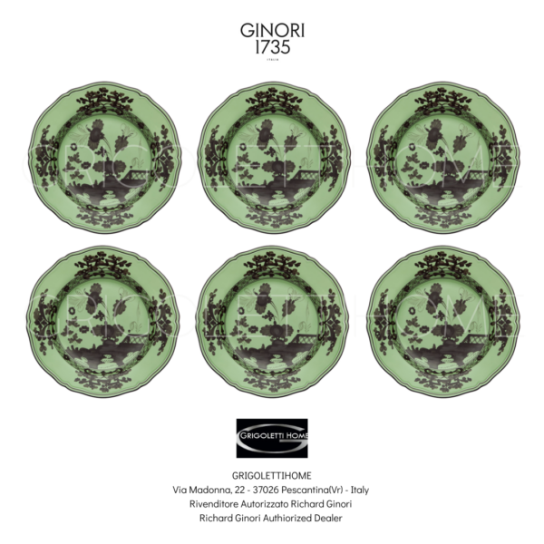 set-6-piatti-piani-cm-26,5-bario-oriente-italiano-ginori-1735 Set 6 Piatti Piani cm 26,5 - Oriente Italiano Bario - Richard Ginori